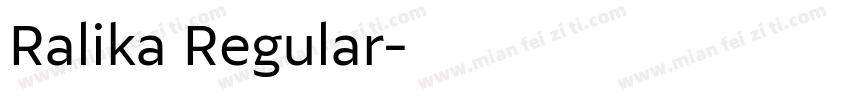 Ralika Regular字体转换